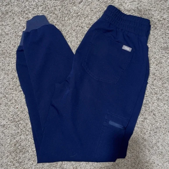 Figs Womens Navy Blue Jogger Pants - Picture 2 of 4